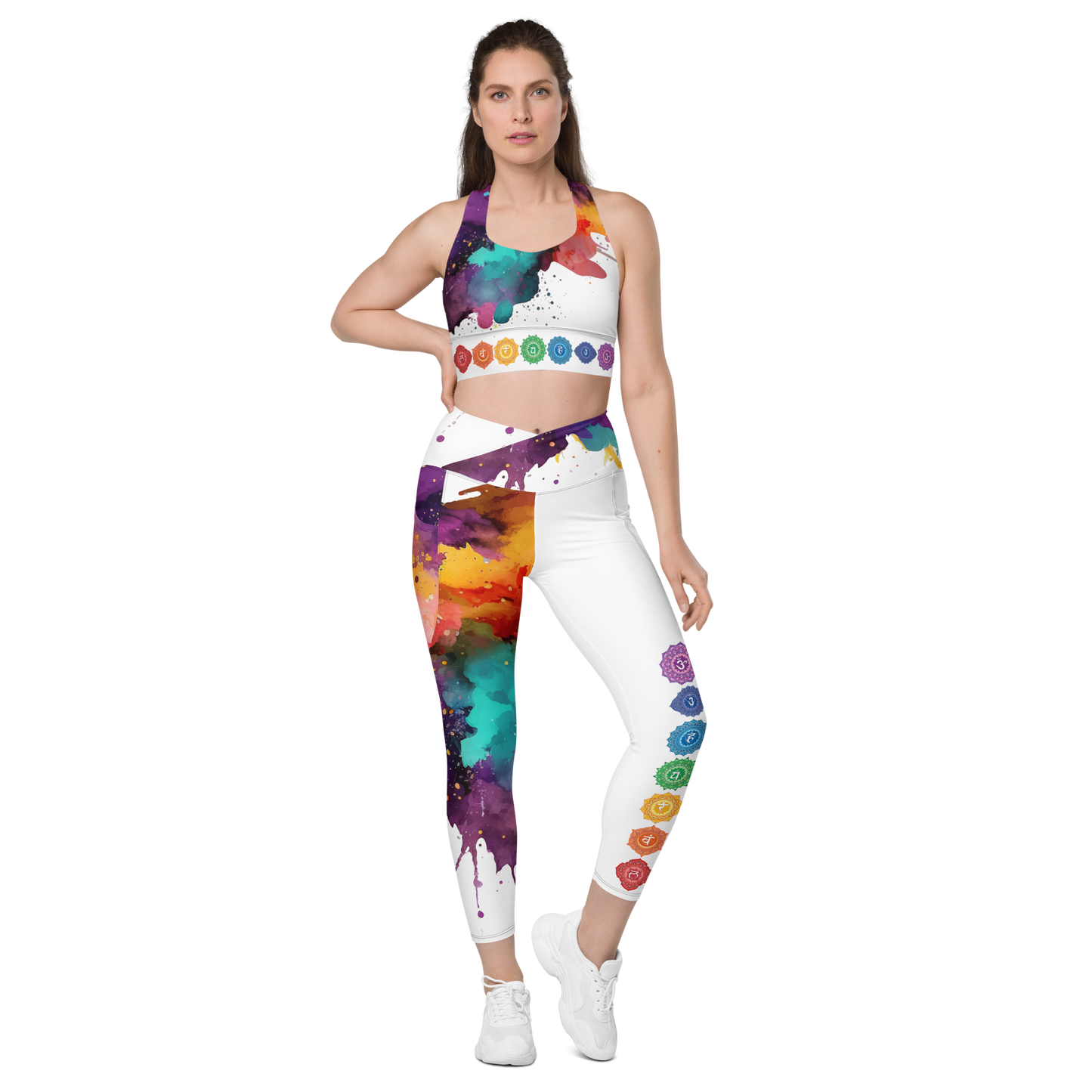 Splash Chakras Sports Bra
