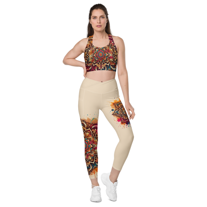Colorful Mandala Leggings with Pockets