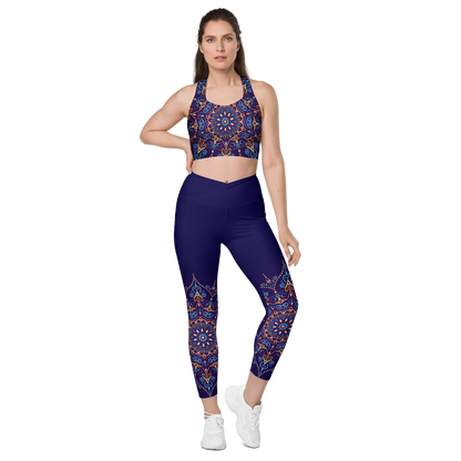 Nocturnal Mandala Leggings with Pockets